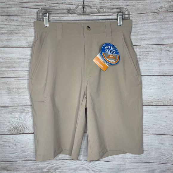 Columbia PFG Grander Marlin II Offshore Khaki Shorts Mens Size 28 (FM4602-160) - Picture 4 of 10